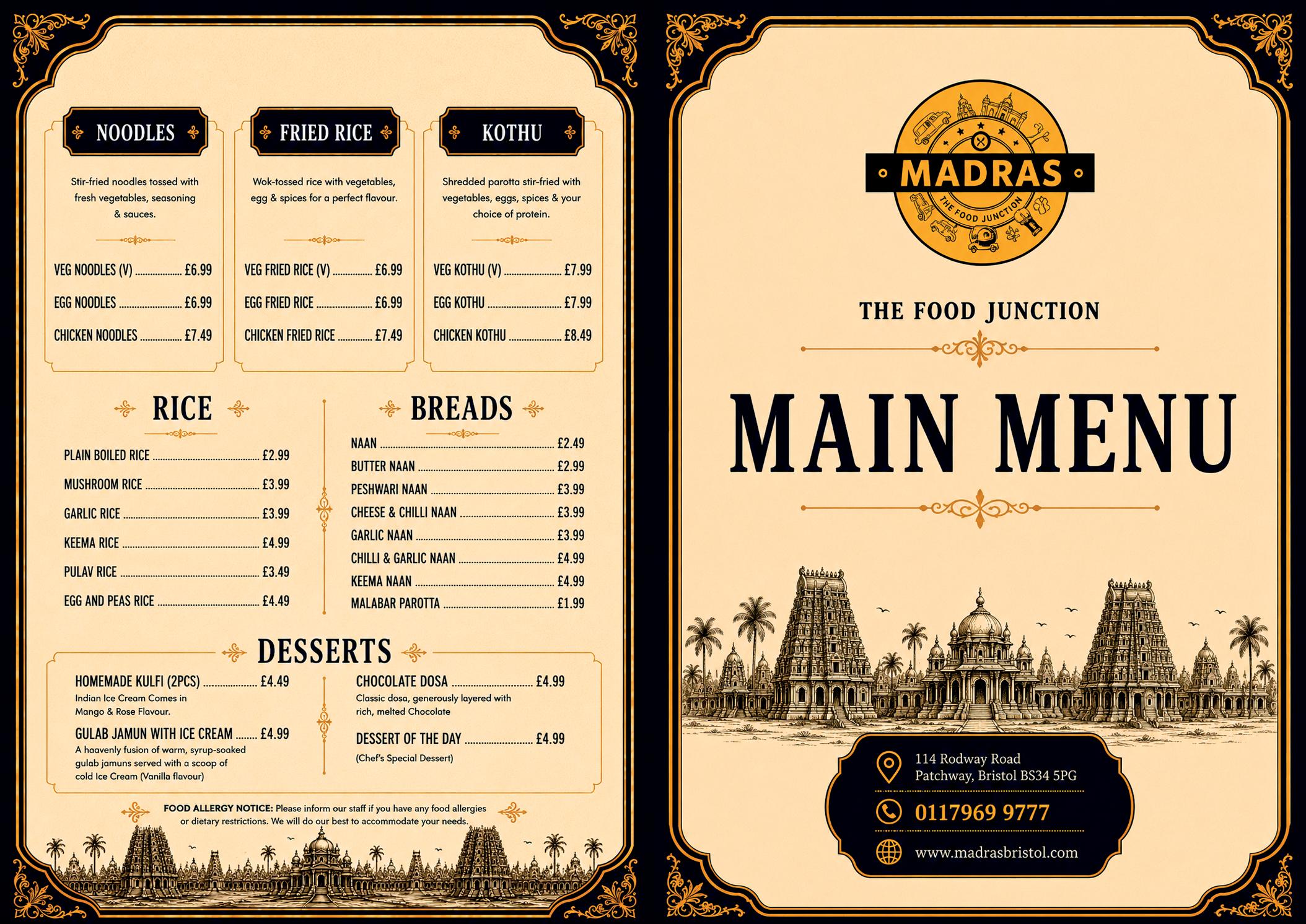 Main Menu Page 1